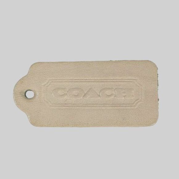 Vintage Coach Off-White Cream Hangtag Replacement for Purse Shoulder Bag - Picture 1 of 2